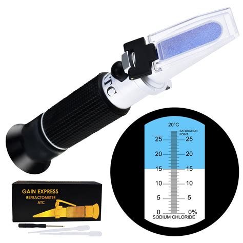 refractometer salt content|most accurate salinity tester.